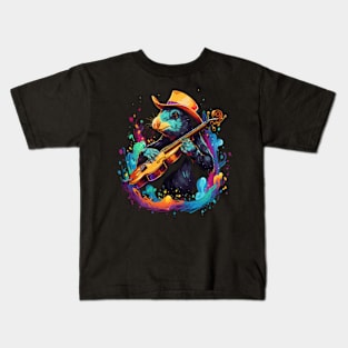 Platypus Playing Violin Kids T-Shirt